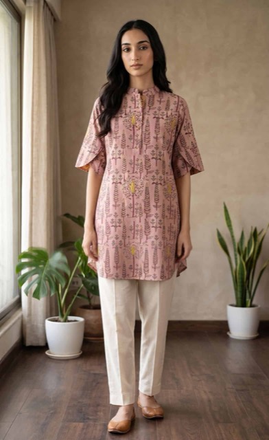 Pink kurta set